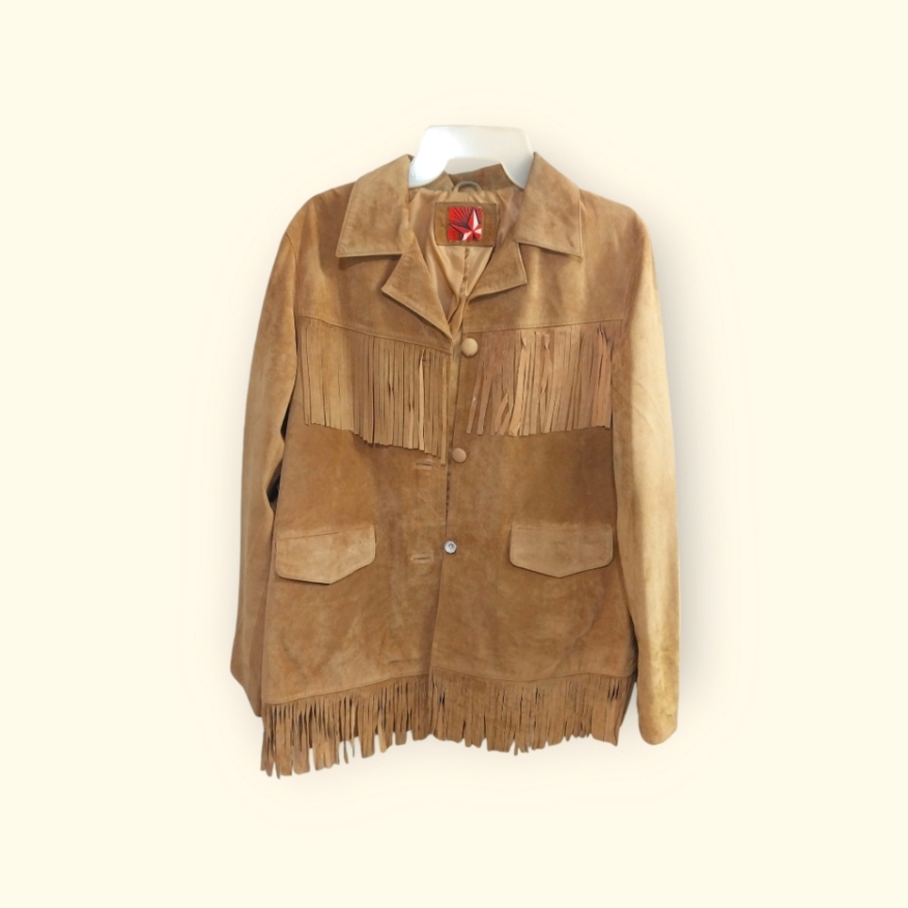 Vintage Leather Fringe Jacket